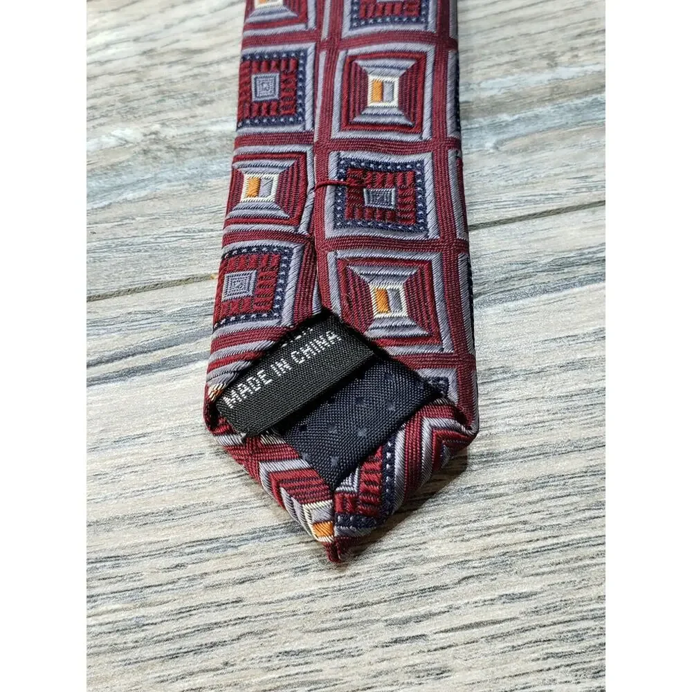 Ron Chereskin Men's Geometric Silk Neck Tie